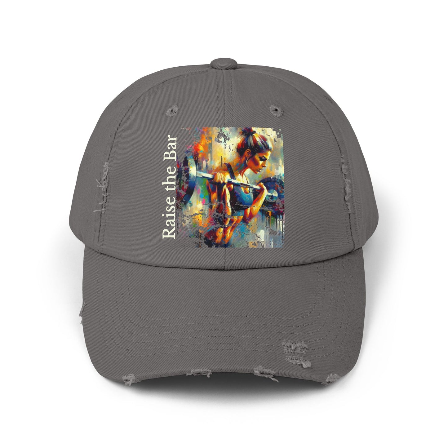 Raise the Bar Unisex Distressed Cap