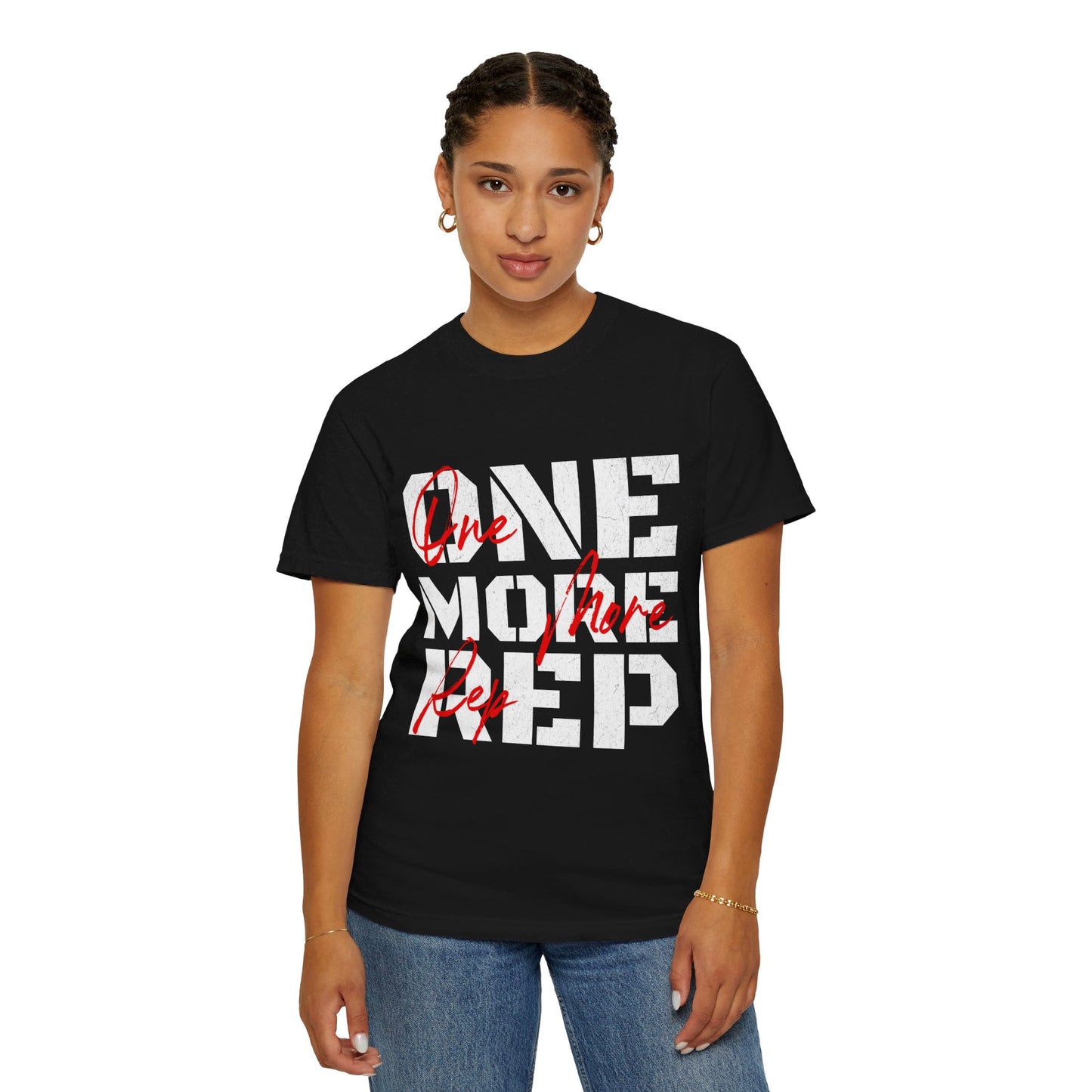 One More Rep Unisex Garment-Dyed T-shirt