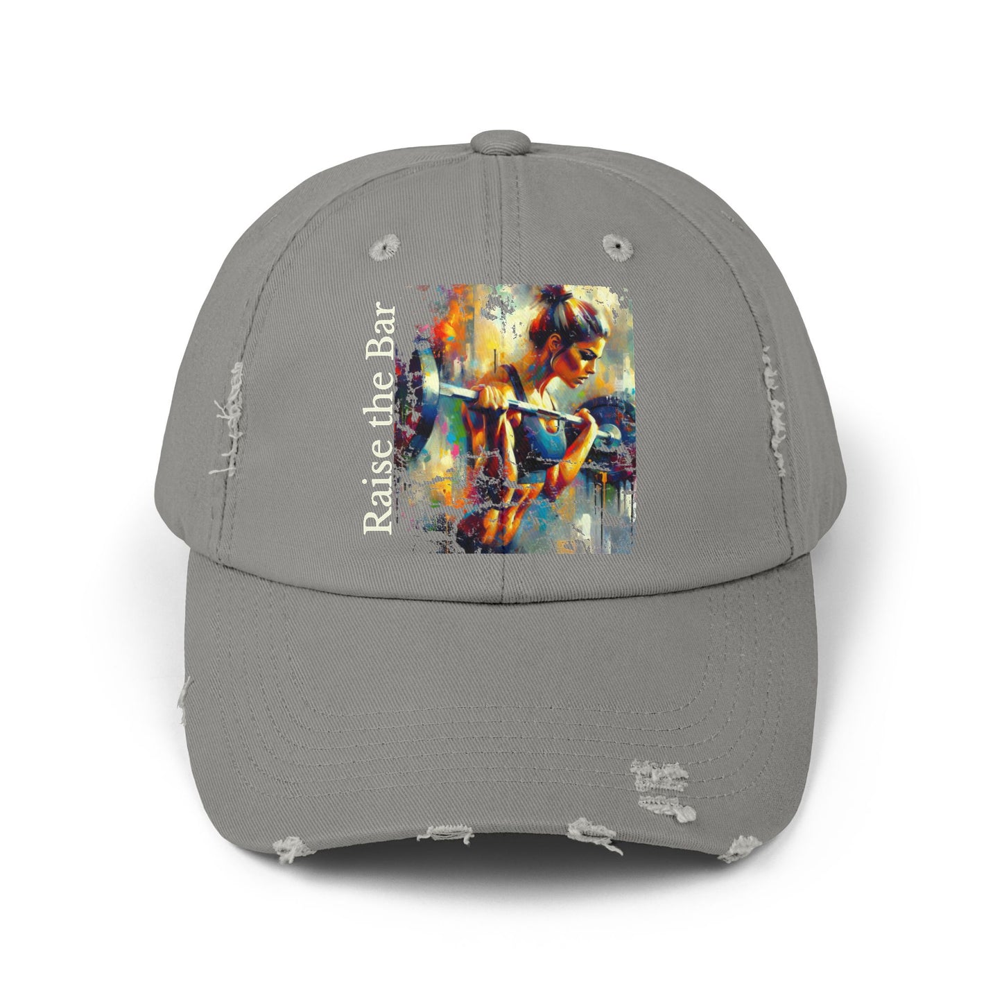 Raise the Bar Unisex Distressed Cap