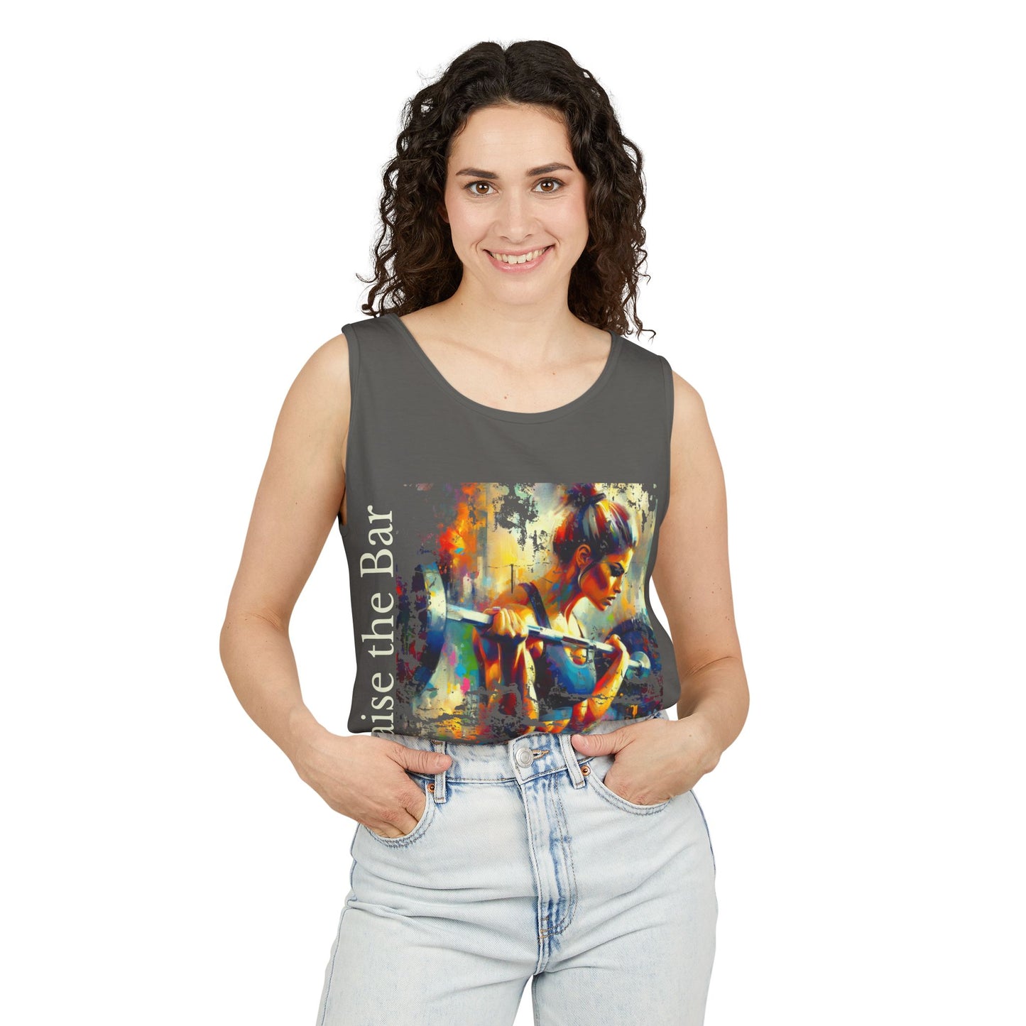 Raise the Bar Unisex Garment-Dyed Tank Top