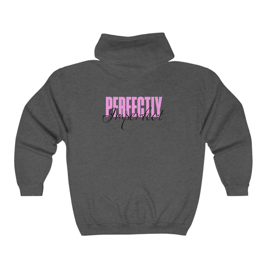 Full Zip Hoodie - 'Perfectly Imperfect' Design