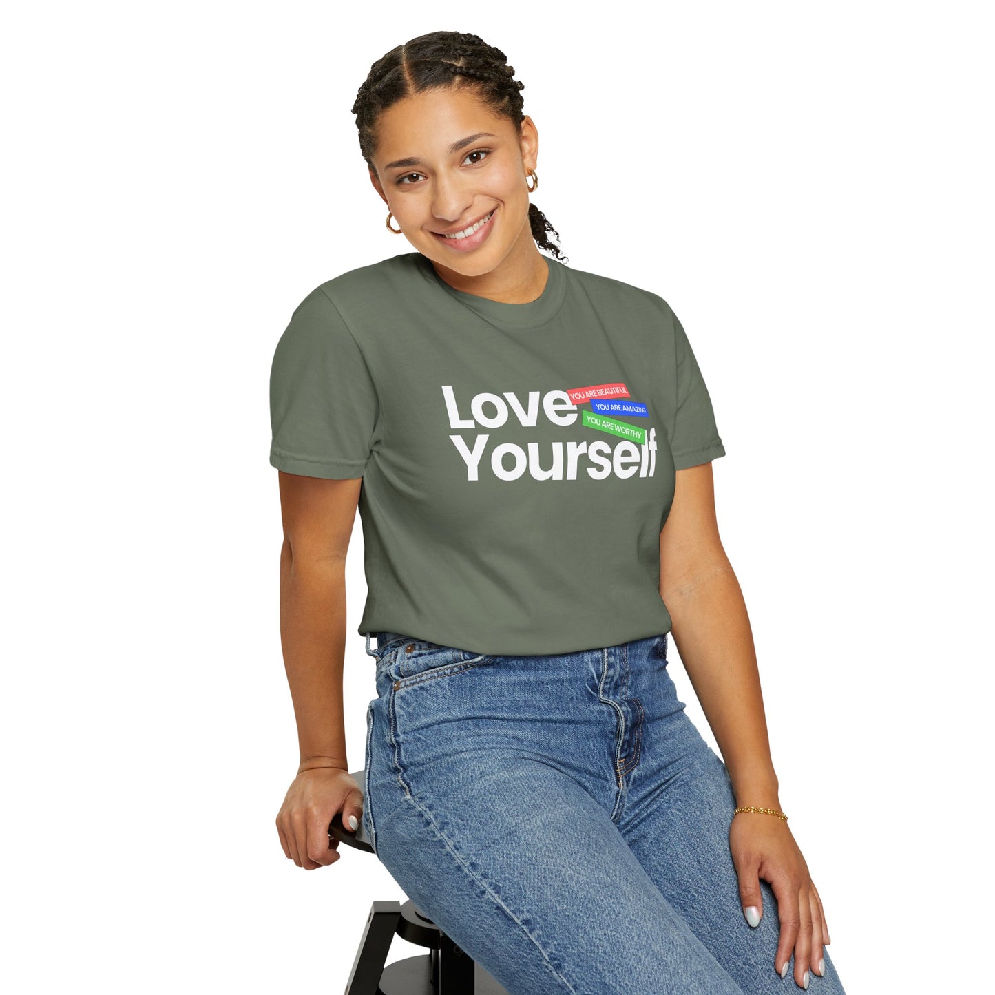 Love Yourself Unisex Garment-Dyed T-shirt