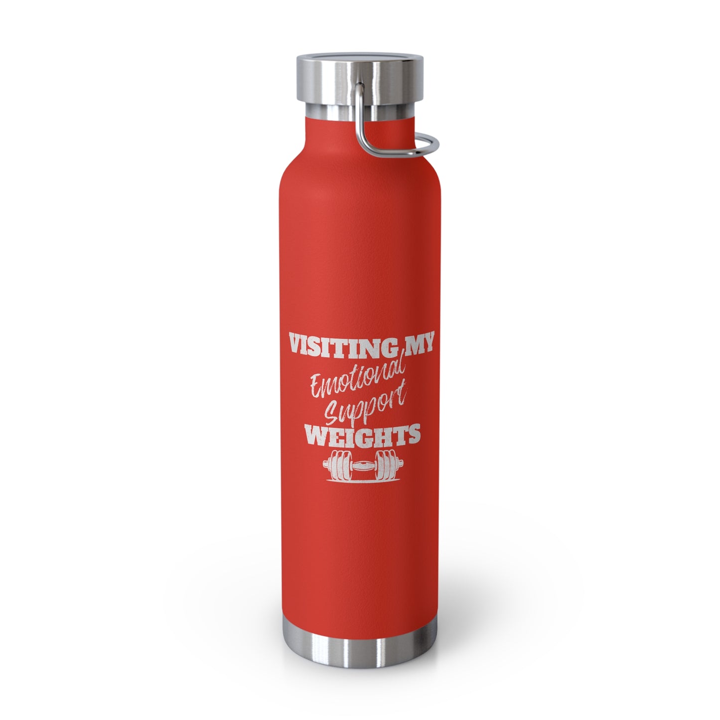 Emotional Support Weights Copper Vacuum Insulated Bottle, 22oz