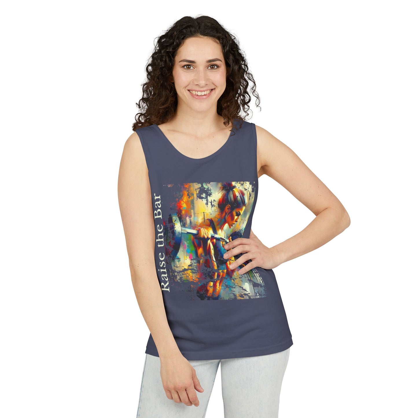 Raise the Bar Unisex Garment-Dyed Tank Top