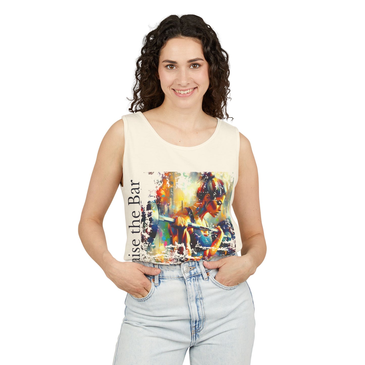 Raise the Bar Unisex Garment-Dyed Tank Top